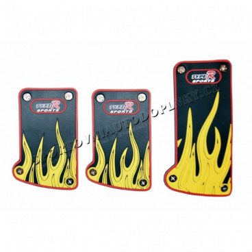 Športove pedále-žlté-fire