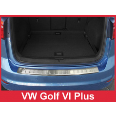 Nerez kryt- ochrana prahu zadného nárazníka Volkswagen Golf VI Plus 2009-12