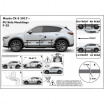 Ochranné bočné lišty na dvere, Mazda CX 5 II, 2017+