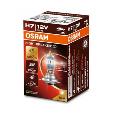 Halogénová žiarovka H7 Osram NIGHT BREAKER LASER 12V +220% 1 ks