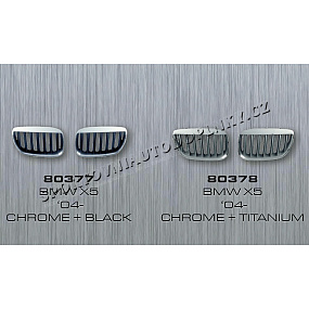 Maska BMW X5 04 chróm+ titanium F20