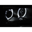 BMW E46 04.1999-03.2003 Coupe, Cabrio predné číre svetlá Angel Eyes LED black (LPBMG5)