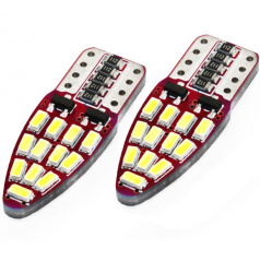 Žiarovky 24 SMD LED T10 (W5W) 12V biela CAN-BUS - 2 ks