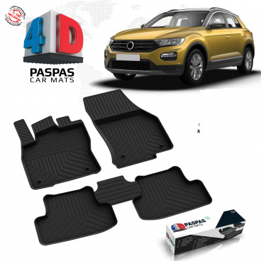 Gumový set 4D najkvalitnejších presných autokobercov VW T-Roc 2017+