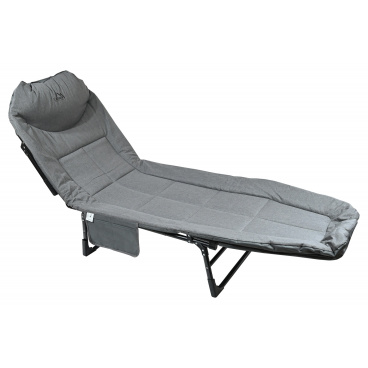 Lehátko kempingové skládací SOFA šedé polohovací Lehátko kempingové skládací SOFA šedé polohovací