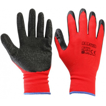 Bezšvové rukavice pre mechaniky (nylon / latex)