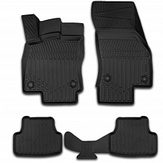Gumový set 3D presných autokobercov Škoda Karoq 2018+ vrátane strednej časti