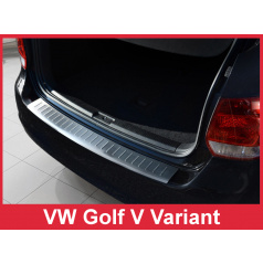 Nerez kryt- ochrana prahu zadného nárazníka Volkswagen Golf V kombi 2007-09