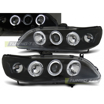Honda Accord 98-02 (USA) predné číre svetlá Angel Eyes black (LPHO22) Honda Accord 98-02 (USA) predné číre svetlá Angel Eyes black (LPHO22)