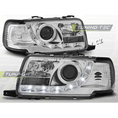 Audi 80 B4 1991-96 predné číre svetlá Daylight LED chrome (LPAU39)