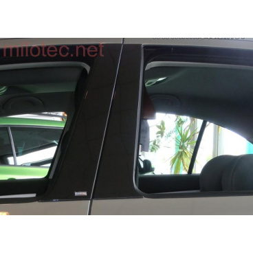 Kryty dverových stĺpikov Milotec - ABS čierna metalíza, Škoda Octavia I sedan