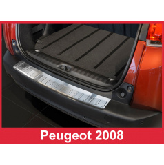 Nerez kryt- ochrana prahu zadného nárazníka Peugeot 2008 2012+