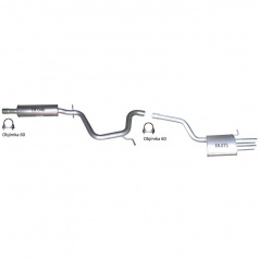 Kompletný výfuk Škoda Octavia I 1.9TDi 1996-2010 + montážna sada