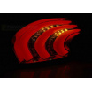 Peugeot 208 04.2012-06.15 zadní lampy red white LED BAR