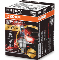 Halogénová žiarovka H4 Osram NIGHT BREAKER LASER 12V 3900K +200% 1 ks