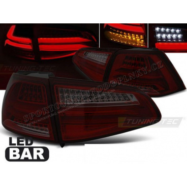 VW Golf 7 2013+ zadné lampy red smoke LED Bar (LDVWG5) VW Golf 7 2013+ zadné lampy red smoke LED Bar (LDVWG5)