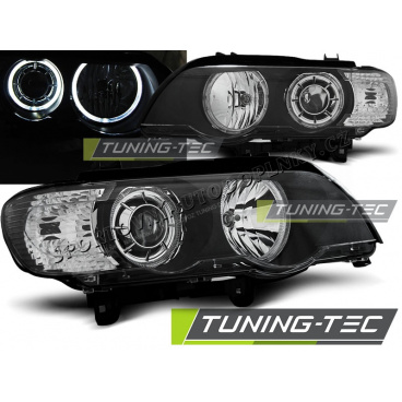 BMW X5 E53 09.1999-10.2003 predné číre svetlá LED Angel Eyes black (LPBMD2) BMW X5 E53 09.1999-10.2003 predné číre svetlá LED Angel Eyes black (LPBMD2)