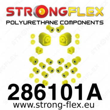 Nissan 100NX StrongFlex Sport kompletní sestava silentbloků 22 ks Nissan 100NX StrongFlex Sport kompletní sestava silentbloků 22 ks