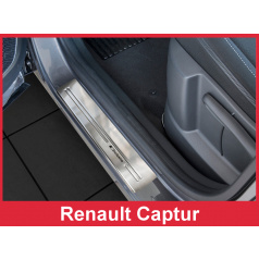 Nerez ochranné lišty prahu dverí 4ks Renault capture 2013-16