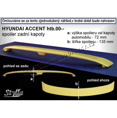 Hyundai Accent HTB (000+) spoiler zadnej kapoty HA3L
