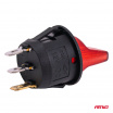Páčkový spínač s červeným podsvietením 20A 12V AMIO-04438