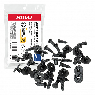 Sada rozperných hmoždiniek 20 mm 19 mm 8 mm ⌀ 9 mm 20 ks. Sada rozperných hmoždiniek 20 mm 19 mm 8 mm ⌀ 9 mm 20 ks.