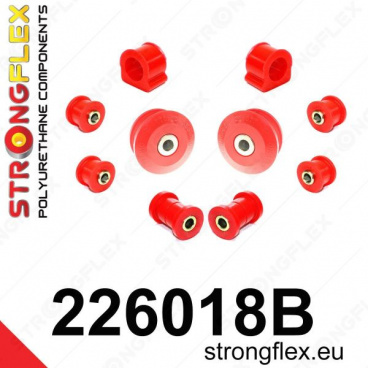 VW New Beetle Strongflex zostava silentblokov len pre prednú nápravu 10 ks VW New Beetle Strongflex zostava silentblokov len pre prednú nápravu 10 ks