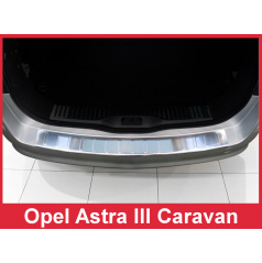 Nerez kryt- ochrana prahu zadného nárazníka Opel Astra III H Kombi 2004-12
