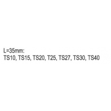 Sada bitů 1/4" 7 ks TS10-TS40 torx Sada bitů 1/4" 7 ks TS10-TS40 torx