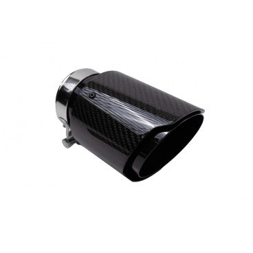 Koncovka tlmiča 114mm vstup 76mm Carbon Gloss