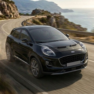 Ochranný návlek na prednú časť kapoty čierny Ford Puma 2019–24