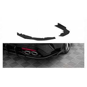 Splitter Kia Stinger I GT GT-Line Tył Boczne Street Pro Black + Gloss Flaps Splitter Kia Stinger I GT GT-Line Tył Boczne Street Pro Black + Gloss Flaps