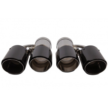 Koncovka tlmiča 89mmx2 vstup 76mm Carbon Gloss Sada Koncovka tlmiča 89mmx2 vstup 76mm Carbon Gloss Sada