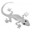 Dekor samolepící GECKO stříbrný