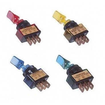 Svietiace palubné vypínače - rôzne farby