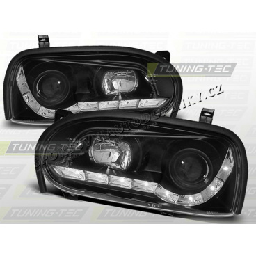 VW Golf III 1991-97 Predné číre svetlá Daylight LED black (LPVW43)