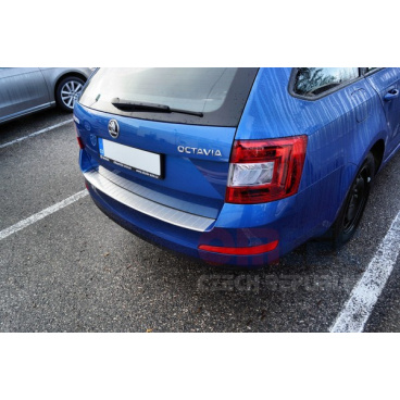 Nerez ochranný panel zadného nárazníka Omtec- RS6 Matt Škoda Octavia III Combi