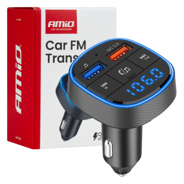 FM vysielač do auta 2×USB-A 12V 24V FM vysielač do auta 2×USB-A 12V 24V