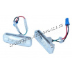Opel Omega B - čiré LED boční blinkry CHROM