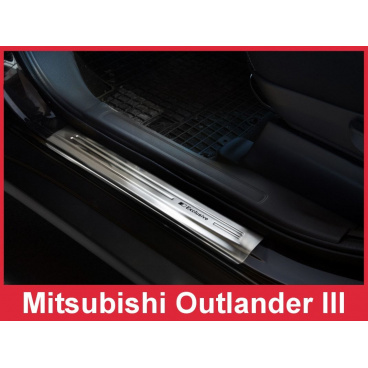 Nerez ochranné lišty prahu dverí 4ks Mitsubishi Outlander 3 2012-16