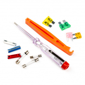 Poistky sada poistiek + držiak + skúšačka