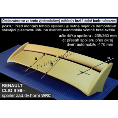 RENAULT CLIO II (98+) spojler chrbta. dverí horný RC4L