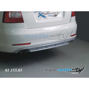 Difúzor zadného nárazníka - strieborný Škoda Octavia II facelift sedan, combi