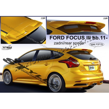 Ford Focus III htb 2011- zadný spoiler (EÚ homologácia)