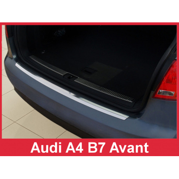 Nerez kryt- ochrana prahu zadného nárazníka Audi A4 B7 Combi 2004-08