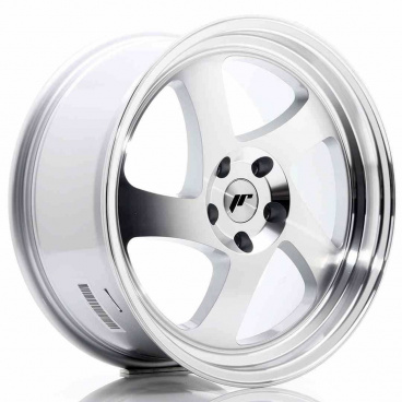 JR Wheels JR15 18x8,5 ET40 5x112 Obrábané strieborné