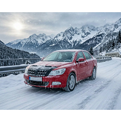 Prevlek prednej časti kapoty čierny čierny Škoda Octavia II