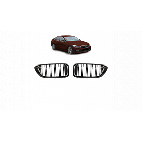 Gril BMW 6 G32 dvojité rebrovanie Gloss Black Gril BMW 6 G32 dvojité rebrovanie Gloss Black