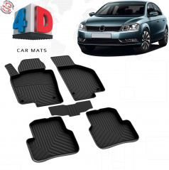 Gumový set 4D najkvalitnejších presných autokobercov VW Passat CC 2008+