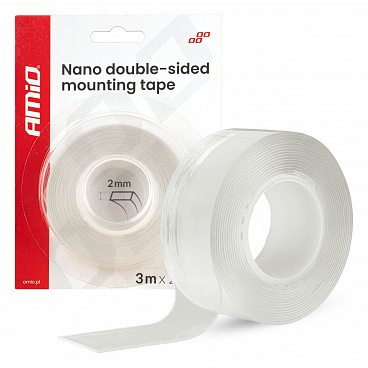 Montážna páska nano obojstranná opakovane použiteľná 20mm x 3m x 1mm Montážna páska nano obojstranná opakovane použiteľná 20mm x 3m x 1mm